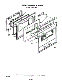 Upper Oven Door parts for Kitchenaid Range KEBI200TBL0 from AppliancePartsPros.com