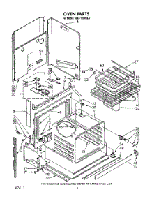 05 - Oven, Lit / Optional parts for Kitchenaid Range KEDT105VWH2 from AppliancePartsPros.com