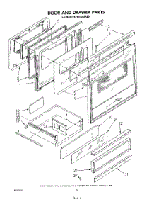 04 - Door And Drawer parts for Kitchenaid Range KEES705SWB0 from AppliancePartsPros.com