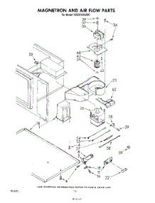 07 - Magnetron And Air Flow parts for Kitchenaid Range KEES702SWB0 from AppliancePartsPros.com