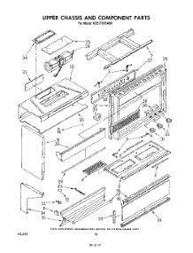 06 - Upper Chassis And Component parts for Kitchenaid Range KEES705SWB0 from AppliancePartsPros.com