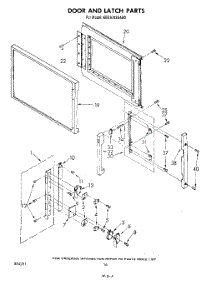 09 - Door And Latch parts for Kitchenaid Range KEES702SWB0 from AppliancePartsPros.com