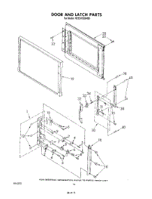 09 - Door And Latch parts for Kitchenaid Range KEES705SWB0 from AppliancePartsPros.com