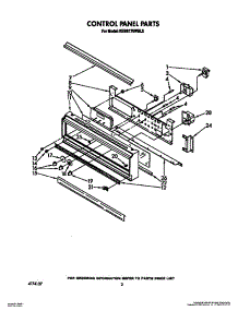 02 - Control Panel, Lit / Optional parts for Kitchenaid Oven KEBS176WBL2 from AppliancePartsPros.com
