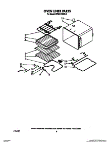 06 - Oven Liner parts for Kitchenaid Oven KEBS176WBL2 from AppliancePartsPros.com
