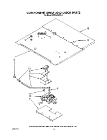 07 - Component Shelf And Latch parts for Kitchenaid Oven KEBI241WBL3 from AppliancePartsPros.com