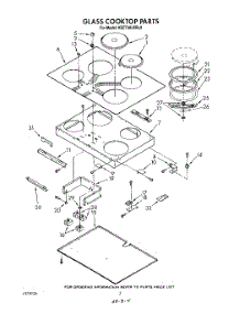 02 - Section parts for Kitchenaid Cooktop KECT305XWH0 from AppliancePartsPros.com