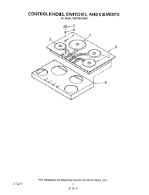 02 - Section parts for Kitchenaid Cooktop KECT365VWH0 from AppliancePartsPros.com