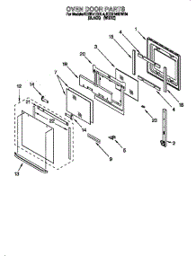 Oven Door parts for Kitchenaid Range M  WDD from AppliancePartsPros.com