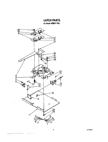 07 - Latch parts for Kitchenaid Oven KEMI371TBL1 from AppliancePartsPros.com