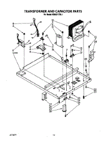 11 - Transformer And Capacitor parts for Kitchenaid Oven KEMI371TBL1 from AppliancePartsPros.com