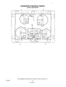 04 - Section parts for Kitchenaid Cooktop KECT305VWH0 from AppliancePartsPros.com