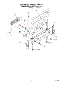 02 - Control Panel parts for Kitchenaid Range KERT507YWH0 from AppliancePartsPros.com
