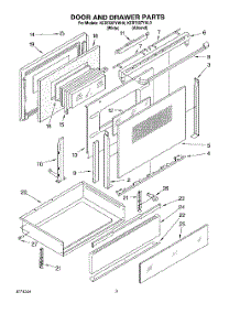 03 - Door And Drawer parts for Kitchenaid Range KERT507YWH0 from AppliancePartsPros.com