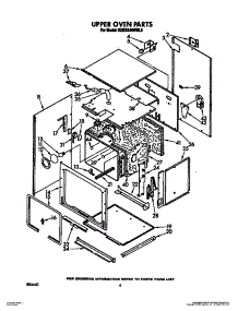 03 - Upper Oven parts for Kitchenaid Oven KEBS246WBL0 from AppliancePartsPros.com
