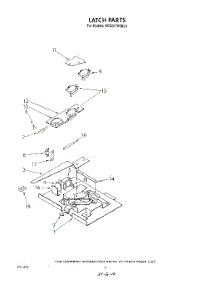 04 - Latch parts for Kitchenaid Oven KEBS176SBL3 from AppliancePartsPros.com