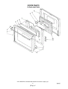 05 - Door parts for Kitchenaid Oven KEBS176SBL3 from AppliancePartsPros.com