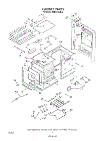 06 - Cabinet parts for Kitchenaid Oven KEBS176SBL3 from AppliancePartsPros.com