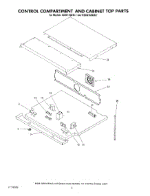 04 - Control Compartment And Cabinet Top parts for Kitchenaid Oven KEBS145SBL1 from AppliancePartsPros.com