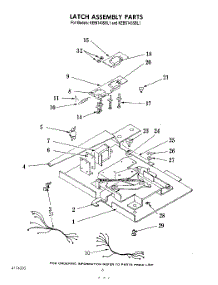 06 - Latch Assembly parts for Kitchenaid Oven KEBS145SBL1 from AppliancePartsPros.com