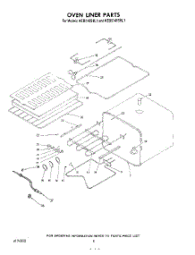 07 - Oven Liner parts for Kitchenaid Oven KEBS145SBL1 from AppliancePartsPros.com