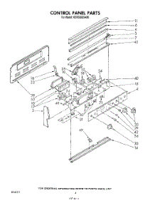 03 - Control Panel parts for Kitchenaid Range KERS505SWB0 from AppliancePartsPros.com