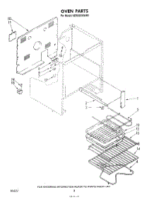 05 - Oven , Literature And Optional parts for Kitchenaid Range KERS505SWB0 from AppliancePartsPros.com