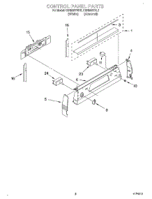 02 - Control Panel parts for Kitchenaid Range KERI500YAL1 from AppliancePartsPros.com