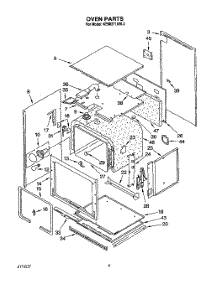 03 - Oven parts for Kitchenaid Oven KEMI371XBL2 from AppliancePartsPros.com