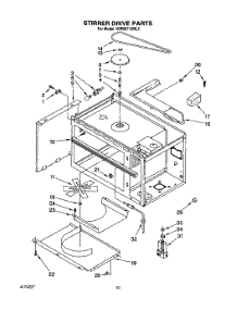 08 - Stirrer Drive parts for Kitchenaid Oven KEMI371XBL2 from AppliancePartsPros.com