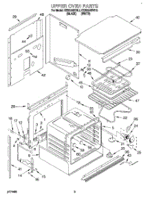02 - Upper Oven parts for Kitchenaid Oven KEBI200BBL2 from AppliancePartsPros.com