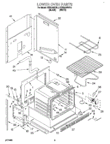 03 - Lower Oven parts for Kitchenaid Oven KEBI200BBL2 from AppliancePartsPros.com