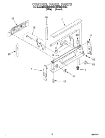 02 - Control Panel parts for Kitchenaid Range KERS507YAL3 from AppliancePartsPros.com