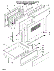 03 - Door And Drawer parts for Kitchenaid Range KERS507YAL3 from AppliancePartsPros.com