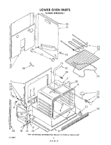 04 - Lower Oven parts for Kitchenaid Oven KEBI200VBL1 from AppliancePartsPros.com