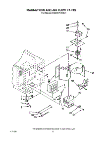 07 - Magnetron And Air Flow parts for Kitchenaid Oven KEMI371XBL1 from AppliancePartsPros.com