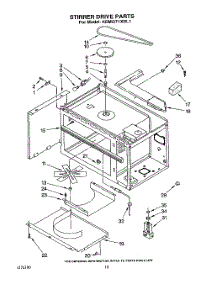 08 - Stirrer Drive parts for Kitchenaid Oven KEMI371XBL1 from AppliancePartsPros.com