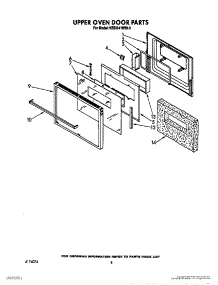 05 - Upper Oven Door parts for Kitchenaid Oven KEBI241WBL0 from AppliancePartsPros.com