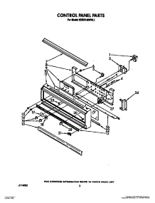 02 - Control Panel, Lit / Optional parts for Kitchenaid Oven KEBS146WBL1 from AppliancePartsPros.com