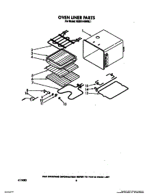 06 - Oven Liner parts for Kitchenaid Oven KEBS146WBL1 from AppliancePartsPros.com