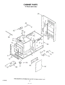 07 - Cabinet parts for Kitchenaid Oven KEBS141SBL0 from AppliancePartsPros.com