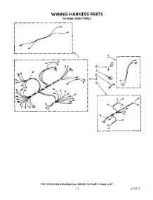 08 - Wiring Harness parts for Kitchenaid Oven KEBS177WWH3 from AppliancePartsPros.com