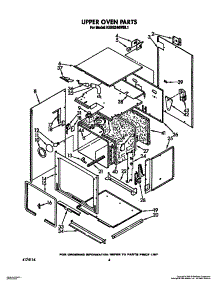 03 - Upper Oven parts for Kitchenaid Oven KEBS246WBL1 from AppliancePartsPros.com