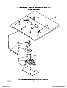 07 - Component Shelf And Latch parts for Kitchenaid Oven KEBS246WBL1 from AppliancePartsPros.com