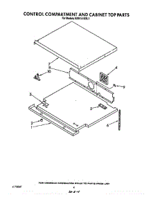 Control Compartment And Cabinet Top parts for Kitchenaid Range KEBI141SBL1 from AppliancePartsPros.com