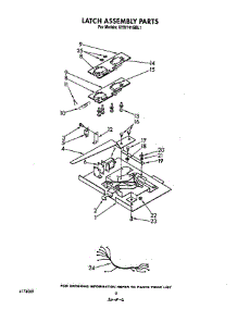 Latch Assembly parts for Kitchenaid Range KEBI141SBL1 from AppliancePartsPros.com