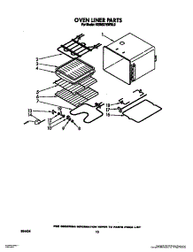 07 - Oven Liner parts for Kitchenaid Oven KEBS276WBL0 from AppliancePartsPros.com