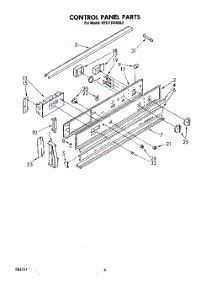 03 - Control Panel parts for Kitchenaid Range KEDT105SBL0 from AppliancePartsPros.com
