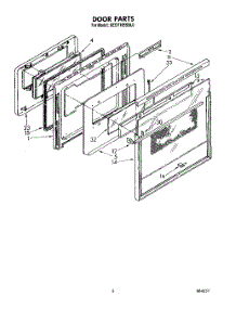 04 - Door parts for Kitchenaid Range KEDT105SBL0 from AppliancePartsPros.com