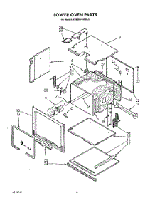 04 - Lower Oven parts for Kitchenaid Oven KEBS246WBL3 from AppliancePartsPros.com